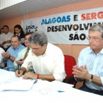 Déda realiza ato histórico ao assinar protocolo de intenções com Alagoas - Foto: André Moreira/ASN
