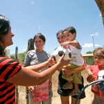 Distribuição de presentes continua em localidades carentes do interior - Foto: Jorge Henrique/ASN