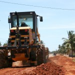 Serviços de terraplanagem avançam na SE100 - Foto: Ascom/DER