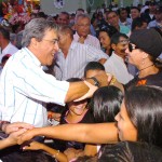 Marcelo Déda participa de procissão de padroeiro de Poço Verde - Foto: André Moreira/ASN
