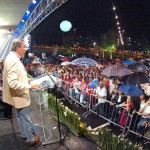Viaduto Carvalho Déda irá minimizar problemas de trânsito na capital - Governador discursa na inauguração do viaduto/ Foto: Márcio Dantas