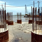 Construção da Ponte Jornalista Joel Silveira está em ritmo acelerado - Foto: André Moreira/ASN