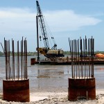 Construção da Ponte Jornalista Joel Silveira está em ritmo acelerado - Foto: André Moreira/ASN