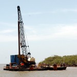Construção da Ponte Jornalista Joel Silveira está em ritmo acelerado - Foto: André Moreira/ASN