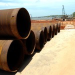 Construção da Ponte Jornalista Joel Silveira está em ritmo acelerado - Foto: André Moreira/ASN
