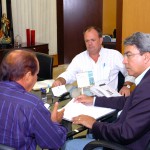 Governador recebe prefeito de Simão Dias - Fotos: André Moreira