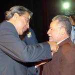 Governador recebe a mais alta comenda da Polícia Militar  - Foto: Márcio Dantas/ASN