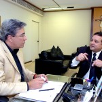 Déda recebe visita do novo superintendente do BNB em Sergipe - Foto: Márcio Dantas/ASN