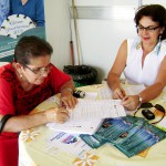 População do Baixo São Francisco é atendida pelo Sergipe Previdência - Maria Soares participa do censo / Foto: Ascom/SES