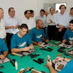 Belivaldo Chagas visita curso de armamentos para policiais - Foto: Allan de Carvalho/SSP