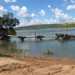 Adutora do SemiÁrido: bomba de captação pronta para ser lançada ao rio - Foto: Ascom/Deso