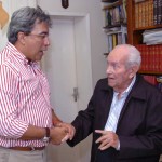Marcelo Déda faz visita ao exgovernador Celso de Carvalho - Foto: Márcio Dantas/ASN