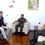 Marcelo Déda recebe visita do comandante da 6ª Região Militar - Foto: Márcio Dantas/ASN