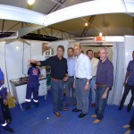 Governador prestigia Forró Caju ao lado de representantes da Microsoft - Foto: Márcio Dantas/ASN