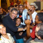 Governador prestigia Forró Caju ao lado de representantes da Microsoft - Foto: Márcio Dantas/ASN