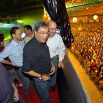 Governador prestigia Forró Caju ao lado de representantes da Microsoft - Foto: Márcio Dantas/ASN