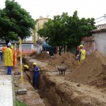 Obras de esgotamento sanitário da Farolândia foram iniciadas - Foto: Ascom/Deso