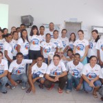 Encerrada primeira semana de atividades do projeto Mídia Jovem  - Eloísa Galdino parabeniza a primeira turma do Mídia Jovem / Foto: César de Oliveira / ASN