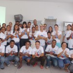 Encerrada primeira semana de atividades do projeto Mídia Jovem  - Eloísa Galdino parabeniza a primeira turma do Mídia Jovem / Foto: César de Oliveira / ASN