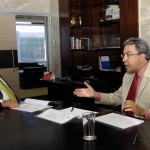 Déda debate ampliação do Aeroporto de Aracaju com presidente da Infraero - Déda em audiência com o presidente da Infraero