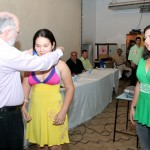 Alunos da rede pública de ensino participam da solenidade de premiação da OBMEP - Genyle do Nascimento é condecorada / Foto: Juarez Silveira/SEED