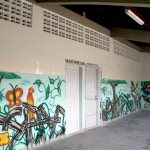 Alunos da Antônio Fontes Freitas transformam paredes em obras de arte - Foto: Juarez Silveira/SEED