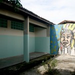 Alunos da Antônio Fontes Freitas transformam paredes em obras de arte - Foto: Juarez Silveira/SEED