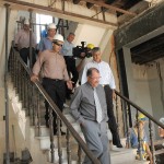 Presidente do Banese visita obras de restauração do Atheneuzinho - Foto: Luís Mendonça/Banese