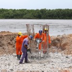 Obras da ponte sobre o rio Piauí avançam - Foto: Mário Sousa / Seinfra