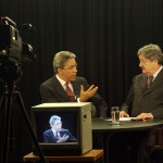 Déda é entrevistado pelo jornalista Carlos Chagas