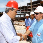 Governador Marcelo Déda visita obra da nova sede do MPE - Foto: Márcio Dantas/ASN