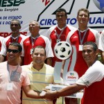 Estância vence Carmópolis e é bicampeã do Circuito Quarentão de Futebol - A seleção de Estância / Foto: Joel Luiz/Seel