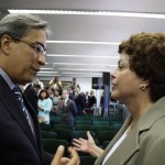 Déda conversa sobre PAC 2 com a ministra Dilma Rousseff - Governador Marcelo Déda e a ministra da Casa Civil