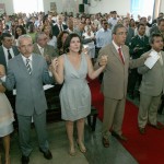 Déda participa das homenagens ao aniversário de 155 anos de Aracaju   - Governador Marcelo Déda hasteia a bandeira juntamente com o prefeito Edvaldo Nogueira e o viceprefeito Silvio Santos / Fotos: Marcos Rodrigues/ASN
