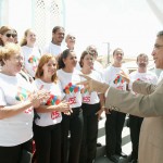Déda participa das homenagens ao aniversário de 155 anos de Aracaju   - Governador Marcelo Déda hasteia a bandeira juntamente com o prefeito Edvaldo Nogueira e o viceprefeito Silvio Santos / Fotos: Marcos Rodrigues/ASN