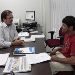 Semarh leva amigo do meio ambiente a conhecer unidade de conservação da natureza - O secretário Genival Nunes e o jovem Fábio Aragão / Foto: Arthur Soares/Meio Ambiente