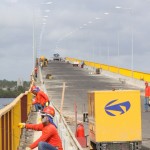 Ritmo das obras da ponte Joel Silveira permite conclusão em 24 de março - Foto: Mário Sousa / Seinfra