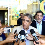 Parceria entre Governo e Petrobras garante obras em rodovias de SE - Governador Marcelo Déda e o presidente da Petrobras