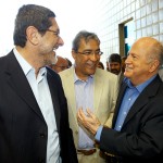 Parceria entre Governo e Petrobras garante obras em rodovias de SE - Governador Marcelo Déda e o presidente da Petrobras