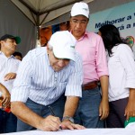 Governador transfere oficialmente capital para Aquidabã durante o 'SE de Todos'  - Governador assina ordem de serviço para obras de implantação e pavimentação da rodovia SE160 / Fotos: Márcio Dantas/ASN