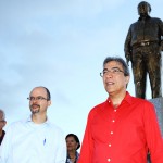 Governador Marcelo Déda inaugura ponte Jornalista Joel Silveira  - Governador inaugura Praça dos Jornalistas