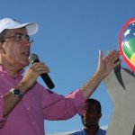 Déda inaugura sistema de abastecimento de água para povoados de Tobias Barreto  - Inauguração do sistema de abastecimento em Tobias Barreto