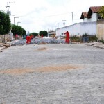 Governo investe em pavimentação e construção de quadra em Campo do Brito - Fotos: Eduardo Almeida/Seplan