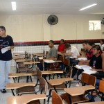 um dos alunos do novo polo