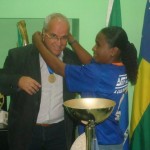 Equipe de futsal feminino agradece o apoio recebido pelo Governo do Estado  - O secretário de Estado do Esporte e do Lazer