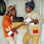 Governo do Estado apoia peças de grupo de teatro sergipano - Atores caracterizados para a peça "O Santo e a Porca" / Foto: Divulgação