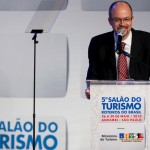 em São Paulo  - Governador Marcelo Déda na abertura do 5º Salão do Turismo / Foto: Alejandro Zambrana
