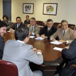 durante audiência no Ministério da Justiça