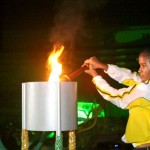 Estudantes festejam abertura da seletiva dos Jogos da Primavera - A aluna Daiane Leite