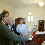 Governador recebe maestro e autoridades em visita ao PalácioMuseu Olímpio Campos - O governador Marcelo Déda e o maestro paulista